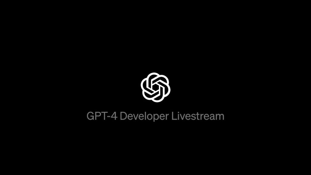 GPT-4 Developer Livestream