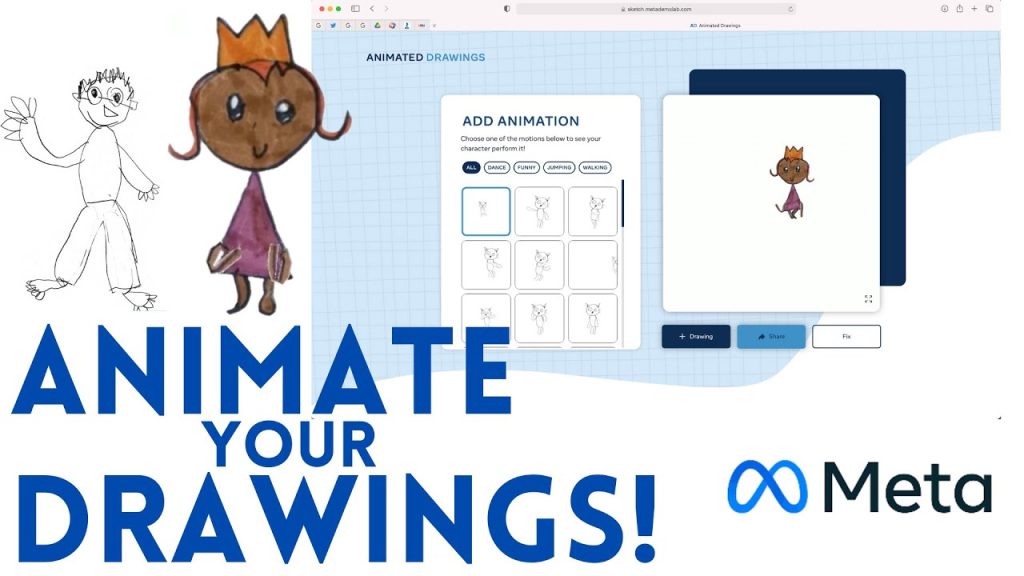 Animate Your Drawings In Seconds